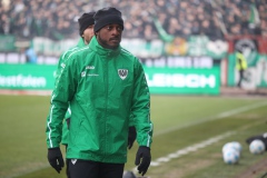 18. Spieltag: Preußen Münster - Fürth. Neuzugang David Kinsombi.