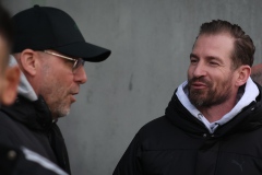 18. Spieltag: Preußen Münster - Fürth. Die Trainer Hildmann und Siewert.