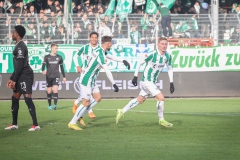 18. Spieltag: Preußen Münster - Fürth. Joshua Mees jubelt nach seinem 1:0..