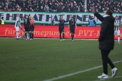 18. Spieltag: Preußen Münster - Fürth. Gelb_Rot gegen Fürths Simon Asta.