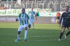 18. Spieltag: Preußen Münster - Fürth. Neuzugang David Kinsombi