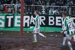 18. Spieltag: Preußen Münster - Fürth. Jubel nach dem Treffer zum 2:1.