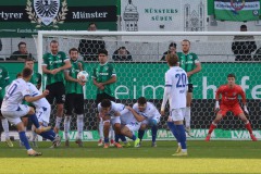 19. Spieltag 2025/2026. Preußen Münster - Karlsruher SC. Karlsruhe feiert das 1:0.