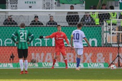 19. Spieltag 2025/2026. Preußen Münster - Karlsruher SC. Elfmeter zum 2:0 für den KSC.