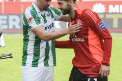 Yassine Bouchama und Ex-Preuße Deniz Bindemann.
05..04.2024
Foto: S. Sanders