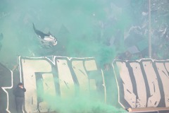 Fans in der Ostkurve beim Spiel gegen Hertha.