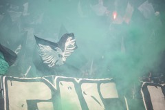 Fans in der Ostkurve beim Spiel gegen Hertha.