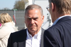Offizieller Anpfiff zum Umbau des Preußenstadions am 28. März 2025. Walter Hellmich.