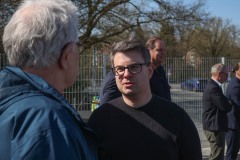 Offizieller Anpfiff zum Umbau des Preußenstadions am 28. März 2025. Markus Sass im Gespräch mit Christoph Strässer. 