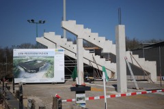 Offizieller Anpfiff zum Umbau des Preußenstadions am 28. März 2025. 