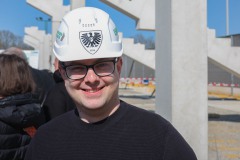 Offizieller Anpfiff zum Umbau des Preußenstadions am 28. März 2025. Dr. Markus Sass.