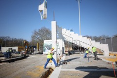 Offizieller Anpfiff zum Umbau des Preußenstadions am 28. März 2025. 