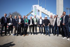 Offizieller Anpfiff zum Umbau des Preußenstadions am 28. März 2025. 