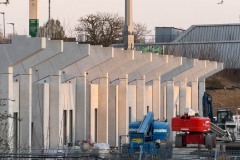 Die Westtribüne am 2. April 2025.