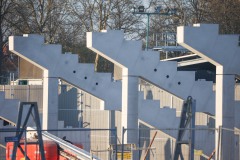 Die Westtribüne am 27. März 2025.