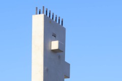 7. April 2025: Westtribüne im Bau.