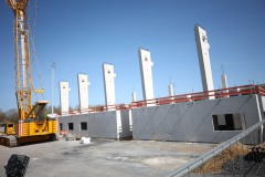Westtribüne am 12. April 2025.
