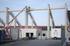 Westtribüne am 14. April 2025.
