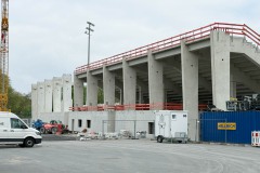 Bautagebuch Westtribüne: So sieht es am 25. April 2025 aus.