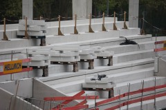 Bautagebuch Westtribüne: So sieht es am 25. April 2025 aus.