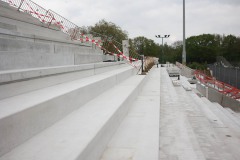 Bautagebuch Westtribüne: So sieht es am 25. April 2025 aus.