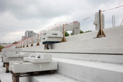 Bautagebuch Westtribüne: So sieht es am 25. April 2025 aus. 