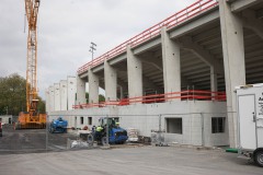 Bautagebuch Westtribüne: So sieht es am 25. April 2025 aus. 