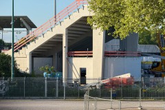 Die Westtribüne am 6. Mai 2025.
