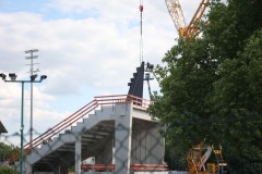Die Westtribüne am 19. Mai 2025.