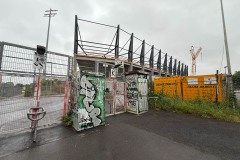 Die Westtribüne am 25. Mai 2025.