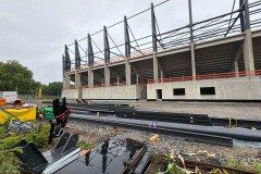 Die Westtribüne am 25. Mai 2025.