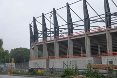 Die Westtribüne am 25. Mai 2025.
