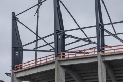 Die Westtribüne am 25. Mai 2025.