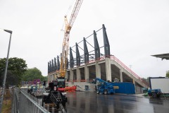 Die Westtribüne am 25. Mai 2025.