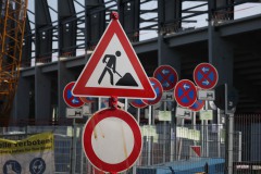 Blick auf die Westtribüne am 1. Juni 2025