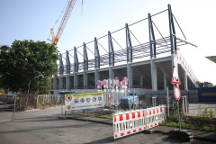 Blick auf die Westtribüne am 1. Juni 2025