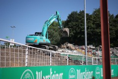 Die Ostkurve Mitte Juni 2025.