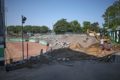 Die Ostkurve Mitte Juni 2025.