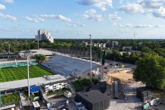 Blick auf die Westtribüne (23.6.2025)