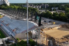 Blick auf die Westtribüne (23.6.2025)