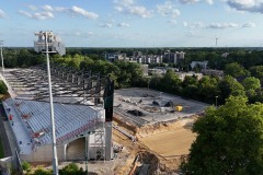 Blick auf die Westtribüne (23.6.2025)