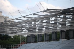 Blick auf die Westtribüne (23.6.2025)