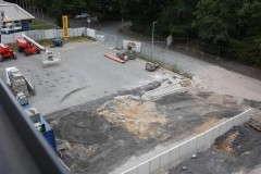 Der TV-Compound hinter der West erhält einen leicht veränderten Zuschnitt.