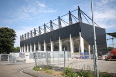 Die West am Tag vor dem ersten Einsatz im Spiel  gegen Paderborn.