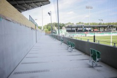 Die West am Tag vor dem ersten Einsatz im Spiel  gegen Paderborn. Die Rolliplätze.