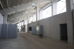 Die West am Tag vor dem ersten Einsatz im Spiel  gegen Paderborn. Die Promenade mit dem Pufferblock.