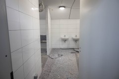 Blick in die WC-Anlagen. Blick in die WC-Anlagen.