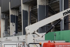 Es wird farbig: Kioske werden grün, Stelzen grau. Es wird farbig: Kioske werden grün, Stelzen grau.