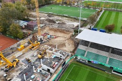 In der Ecke wird die Kita und die Geschäftsstelle des SCP entstehen. In der Ecke wird die Kita und die Geschäftsstelle des SCP entstehen.