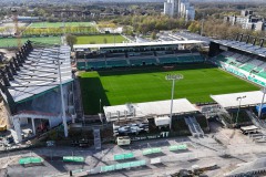 Blick auf das Stadion Anfang April 2026.